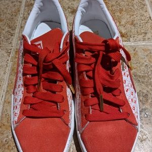 Puma Hello Kitty red suede sz 9